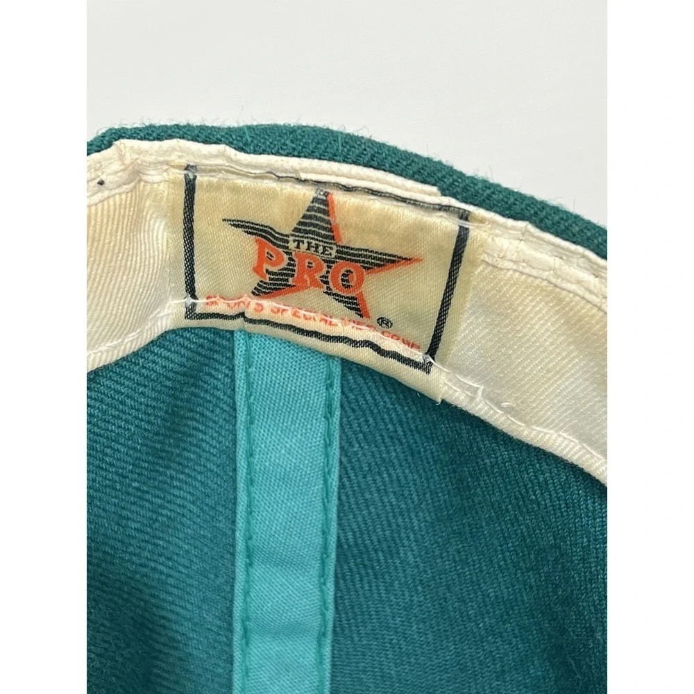 Vtg 90's Miami Dolphins Script Hat Sports Specialties 100% Wool Fitted Size 7